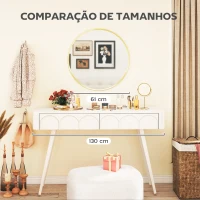 HOMCOM Espelho de Parede Redondo Ø61 cm para Casa de Banho com Moldura em Alumínio, Dourado, para Sala de Estar, Quarto e Corredor(m-7)