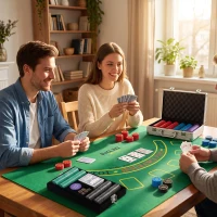 SPORTNOW Mallette de Poker 500 Jetons 5 Valeurs, 2 Jeux de Cartes, Tapis de Jeu, Bouton Dealer, Blind, Alu, 31x17x11,5cm, Argenté(m-15)