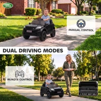 AIYAPLAY Range Rover Velar Licensed 12V Electric Car for Kids with Remote, 4-Wheel Suspension, Slow Start for 2-4 Years, Black(m-6)