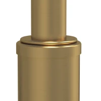 HOMCOM 350° verstelbare vloerlamp voor woonkamer en kantoor, staande lamp met 3 stalen kappen, goudkleurig(m-11)