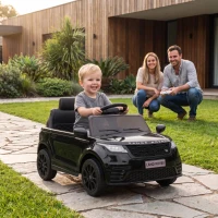 AIYAPLAY Range Rover Velar Licensed 12V Electric Car for Kids with Remote, 4-Wheel Suspension, Slow Start for 2-4 Years, Black(m-2)