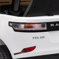 AIYAPLAY Range Rover Velar Licensed 12V Electric Car for Kids with Remote, 4-Wheel Suspension, Slow Start for 2-4 Years, White(m-12)