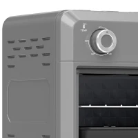 HOMCOM 10L Air Fryer Oven, Mini Oven, Grill, Roast, Bake, with Adjustable Temperature, Timer, 1000W, Grey(m-10)