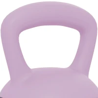 SPORTNOW 12KG Soft Kettlebell, Kettlebell with Non-Slip Handle for Home Gym, Weight Lifting, Strength Training, Purple/Grey(m-10)