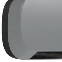 HOMCOM 2000W Ceramic Heater, Wall Mounted Space Heater with 3 Heat Settings, Adjustable Thermostat, Remote Control, Grey(m-10)