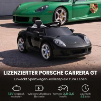 AIYAPLAY Elektryczny samochód dziecięcy Porsche 12 V z akumulatorem litowym, pilotem zdalnego sterowania, 2 silnikami, łagodnym rozruchem, tylnym zawieszeniem(m-4)