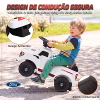 AIYAPLAY Carro Correpassos Shelby Licenciado para Crianças com Reboque e Capô Rebatível, 18-72 Meses, Branco(m-5)