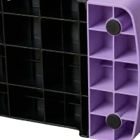 SPORTNOW Stepper Fitness Aérobic 3 Niveaux, Hauteur Réglable 10/15/20 cm avec Rehausses Surface Antidérapante 68x29x20cm Violet(m-13)