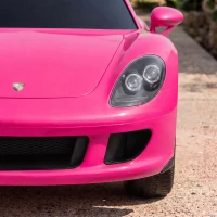 AIYAPLAY Porsche 12V elektrische kinderauto met lithium-accu, afstandsbediening, 2 motoren, softstart en achtervering(m-8)
