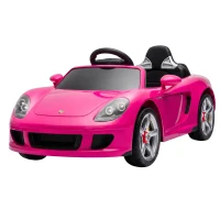 AIYAPLAY Porsche 12V elektrische kinderauto met lithium-accu, afstandsbediening, 2 motoren, softstart en achtervering(m-14)