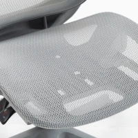 HOMCOM Ergonomic Office Chair with Adaptive Lumbar Support, Reclining Mesh Desk Chair with 2D Headrest, Flip-Up Arms, Grey(m-11)
