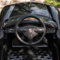 AIYAPLAY Elektryczny samochód dziecięcy Porsche 12 V z akumulatorem litowym, pilotem zdalnego sterowania, 2 silnikami, łagodnym rozruchem, tylnym zawieszeniem(m-9)