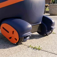 AIYAPLAY Voiture Électrique Enfant 12V, Véhicule Électrique Enfant avec Batterie Lithium, Éclairage RGB, Roues Lumineuses, Orange(m-10)