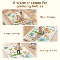 AIYAPLAY Tapis de Jeu pour Enfants Tapis de Chambre d'Enfant en Mousse Épaisseur 3 cm Motif Animal Base Antidérapante 150x200cm(m-9)