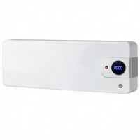 HOMCOM Calefactor Eléctrico de Pared 2000W con 3 Modos WiFi App Pantalla LED Termostato Temporizador y Oscilación Blanco