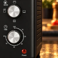 HOMCOM 30 L Mini Oven, Countertop Electric Cooker & Grill for Roasting, Baking, Grilling with Adjustable Temperature, Black(m-10)