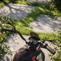 AIYAPLAY Moto Elétrica Infantil BMW G310 GS 12 V com Licença Oficial, 2 Rodas Auxiliares, Arranque Suave, 3-6 km/h, Preto(m-4)