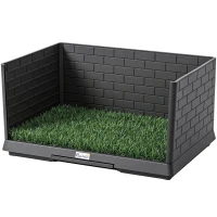 PawHut Toilette per Cani con Vassoio Estraibile, 75 x 51 x 36,5 cm(m-11)