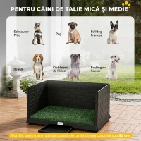 PawHut Toaletă pentru câini cu tavă detașabilă, 75 x 51 x 36,5 cm(m-8)