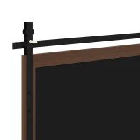 HOMCOM 110 x 66 cm Rectangle Mirror, Farmhouse Wall Mirror for Living Room, Bedroom, Hallway, Dark Brown(m-10)