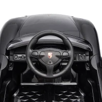 AIYAPLAY Porsche 12V elektrische kinderauto met lithiumaccu, afstandsbediening, 2 motoren, zachte start en achterwielvering(m-13)