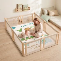 AIYAPLAY Tapis de Jeu pour Enfants Tapis de Chambre d'Enfant en Mousse Épaisseur 3 cm Motif Animal Base Antidérapante 150x200cm(m-16)