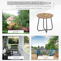 Outsunny tuintafel ronde tafel elegant(m-6)