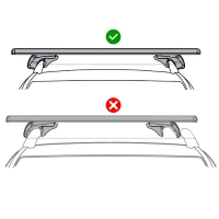 HOMCOM Barras de Techo Universales para Vehículos de Aluminio Bacas Portaequipajes Coche Automóvil Baca para Coche Universales con Cerradura Carga 75 kg 123,5 cm Plata(m-8)