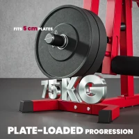 SPORTNOW 3-in-1 Leg Extension and Curl Machine, 300kg Heavy Duty Adjustable Weight Bench with Leg Developer, Red(m-7)