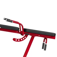 SPORTNOW 3-in-1 Leg Extension and Curl Machine, 300kg Heavy Duty Adjustable Weight Bench with Leg Developer, Red(m-13)
