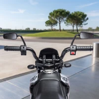 AIYAPLAY Elektro Motorrad Kinder 12 V Elektromotorrad mit 2 Motoren Stützrädern, Stoßdämpfer 13 Zoll Räder Musik, USB(m-8)