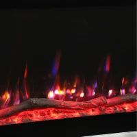 HOMCOM Elektrische haard met vlameffect en afstandsbediening(m-10)
