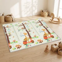AIYAPLAY Covoraș de joacă pentru bebeluși pliabil și reversibil, 200 x 180 cm, covoraș din spumă groasă, antiderapant și impermeabil(m-2)
