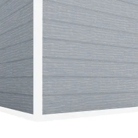 Outsunny 6 x 4ft Plastic Shed with Floor, Wood Effect Resin Garden Shed with Window, Lockable Door, Lock and Keys, Vents, All Weather Resistant for Outdoor, Patio, Lawn, Grey(m-15)