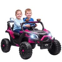 AIYAPLAY Elektrische kinderauto UTV 24V, 2-zits, met lithium-accu, 2,4 GHz-afstandsbediening, 2 x 120W motoren en softstart(m-15)