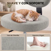HOMCOM Silla de Oficina Ergonómica para Piernas Cruzadas Giratoria 360° Ruedas PU Altura Ajustable para TDAH Meditación Gris(m-7)