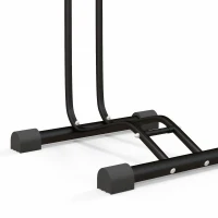 SPORTNOW Estacionamento de Bicicletas Vertical e Horizontal com Ganchos Ajustáveis para Bicicletas de 6 a 28 Polegadas e 700 C(m-8)