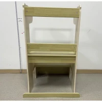AIYAPLAY Torre de Aprendizaje Montessori Infantil Diseño de Jirafa de Madera con 2 Escalones Anchos Barandilla 3-8 Años Amarillo(m-2)