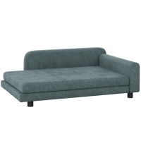 PawHut Hundesofa XL orthopädisches Hundebett mit Rückenlehne Abnehmbar Kissen für große Hunde unter 35 kg
