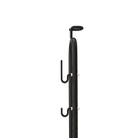 HOMCOM Supporto per Bici con Ganci Regolabili, Compatibile con Biciclette 24"-29" e 700c, per Garage, Interno ed Esterno, Nero(m-9)