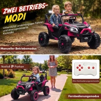 AIYAPLAY Elektrische kinderauto UTV 24V, 2-zits, met lithium-accu, 2,4 GHz-afstandsbediening, 2 x 120W motoren en softstart(m-7)