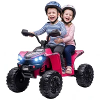 AIYAPLAY Elektrische kinderquad 24V, 2-zits ATV, 4-6 km/u, lithium-accu, 2 x 120W motoren, 4-wielvering(m-14)