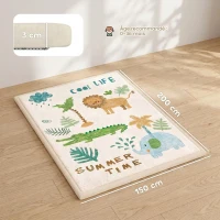 AIYAPLAY Tapis de Jeu pour Enfants Tapis de Chambre d'Enfant en Mousse Épaisseur 3 cm Motif Animal Base Antidérapante 150x200cm(m-3)
