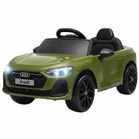 AIYAPLAY Macchina Elettrica per Bambini 12V Audi A5L con Telecomando, 2 Motori e Telecomando, Verde(m-11)