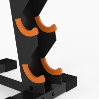 SPORTNOW 5-Tier Dumbbell Rack, A-Frame Weight Stand with Protective Washers, Non-Slip Feet, Space-Saving Storage for Home Gym(m-10)