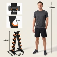 SPORTNOW 5-Tier Dumbbell Rack, A-Frame Weight Stand with Protective Washers, Non-Slip Feet, Space-Saving Storage for Home Gym(m-3)