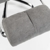 HOMCOM Executive Office Chair Height Adjustable Desk Chair Reclining Flip-up Armrest Footrest, Grey(m-12)
