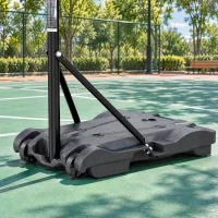 AIYAPLAY Kosz do koszykówki dla dzieci 179–209 cm regulowany mobilny stojak z rolkami tablica 76 x 45 cm napełniany(m-8)