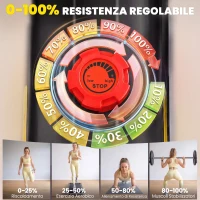 SPORTNOW Cyclette Orizzontale Magnetica Con Schienale E Monitor LCD e Bluetooth, Nero(m-5)