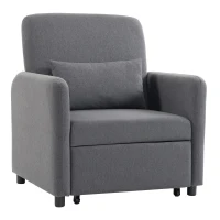 HOMCOM Poltrona Letto 3 in 1 Estraibile con Schienale Regolabile(m-11)